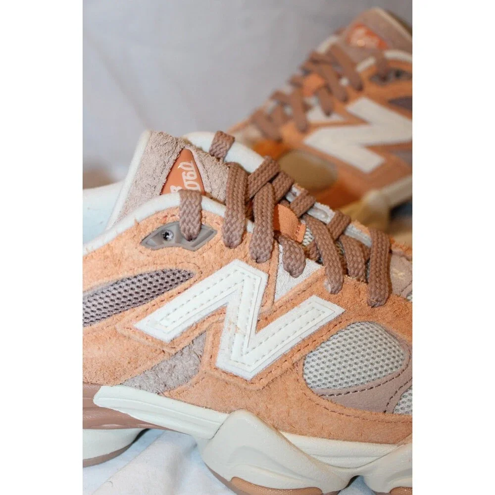 New Balance Women's 9060 Athletic Sneakers Beige Orange NEW SZ 7